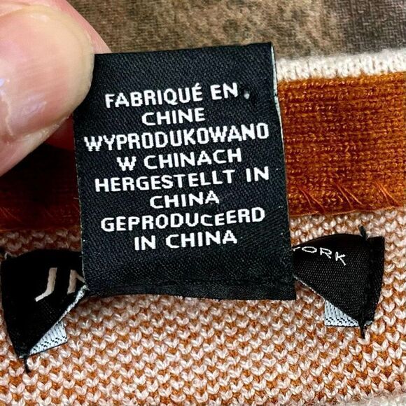 Jones New York Plaid Grigham Fall Sweater Small - Picture 11 of 14